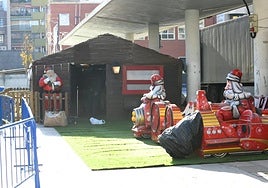 Casa de Papá Noel en la plaza Séneca de Alicante.