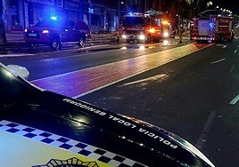 Incendio de un vehículo eléctrico en Benidorm.