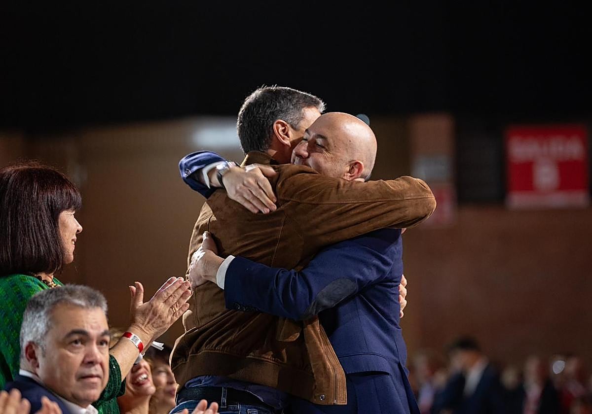 Alejandro Soler con Pedro Sánchez.