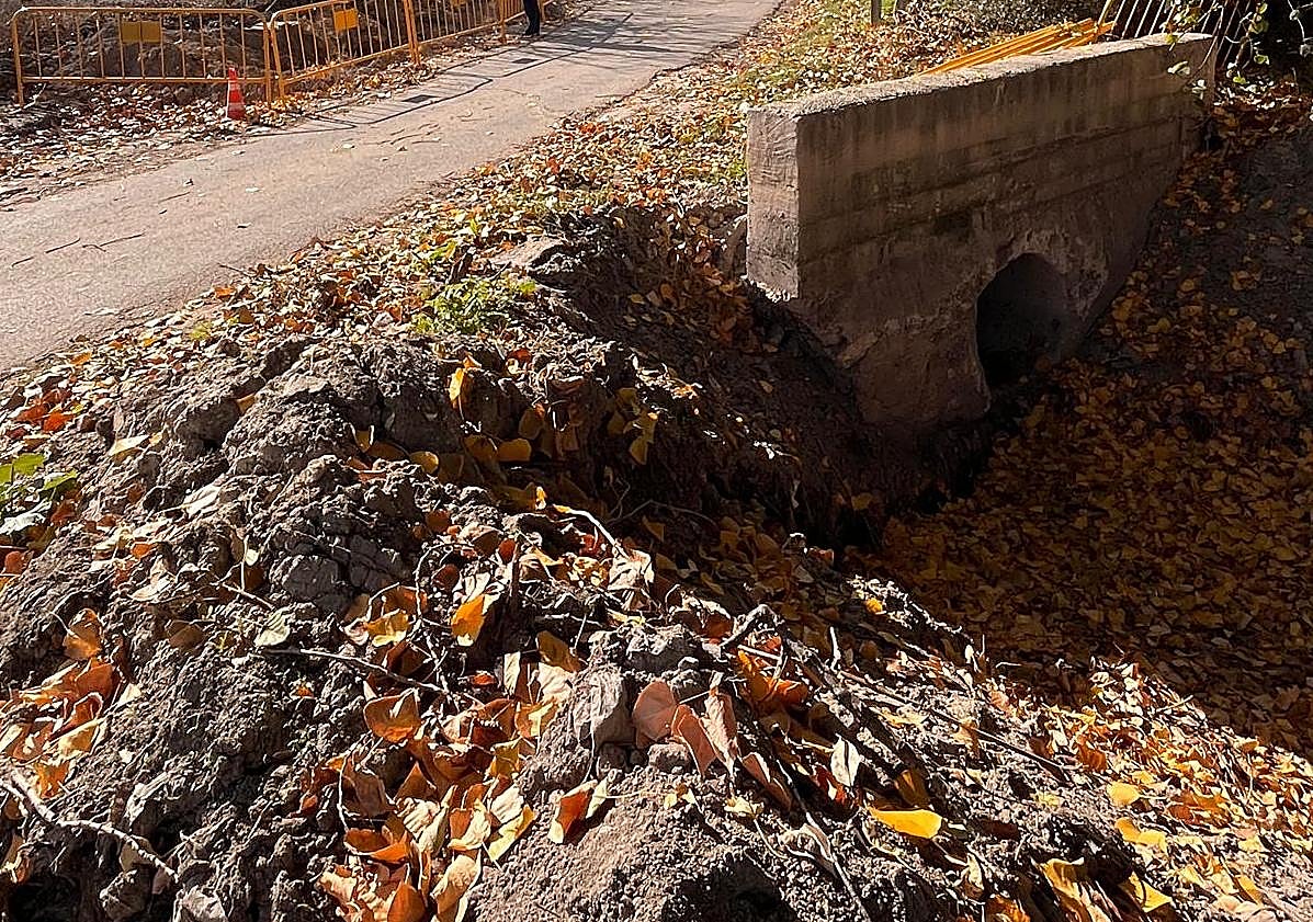 Imagen principal - Tramo de la acequia donde se ha actuado.