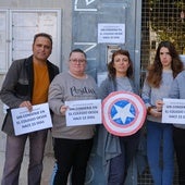 Familias conserje en un colegio de Alicante