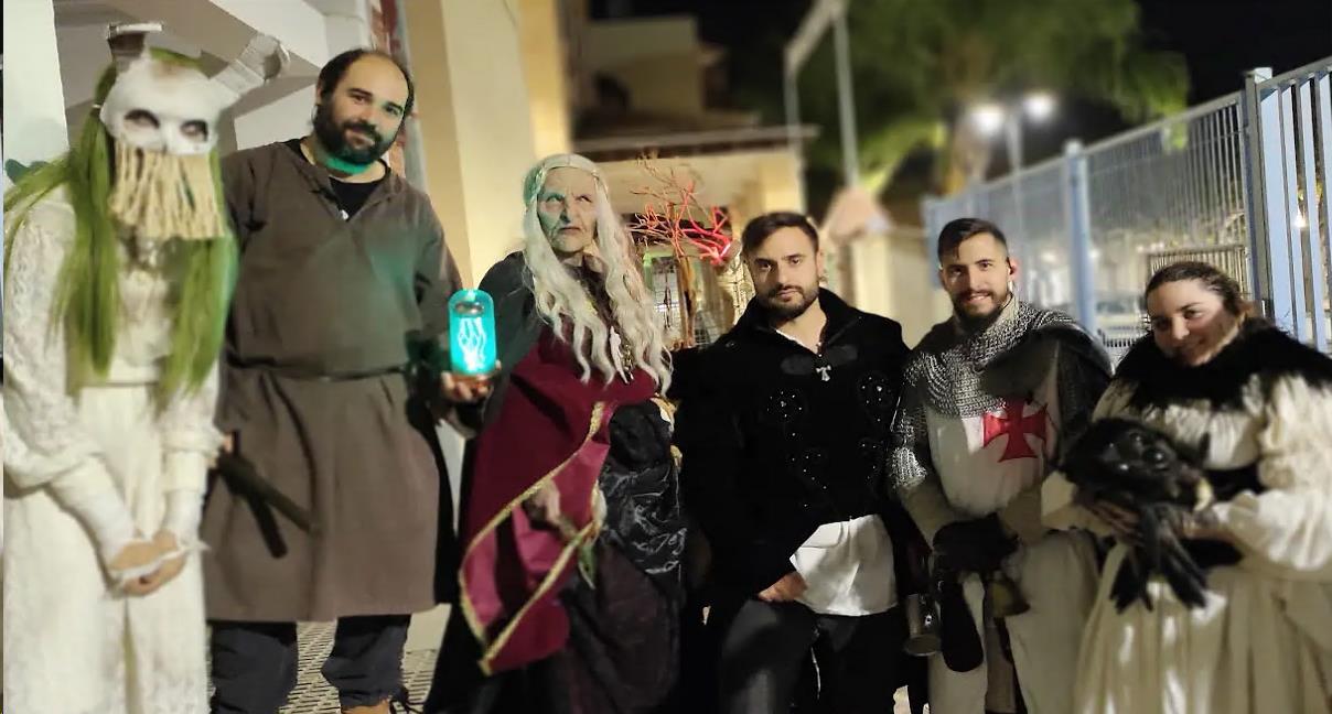 Monstruos del túnel del terror de Pego.