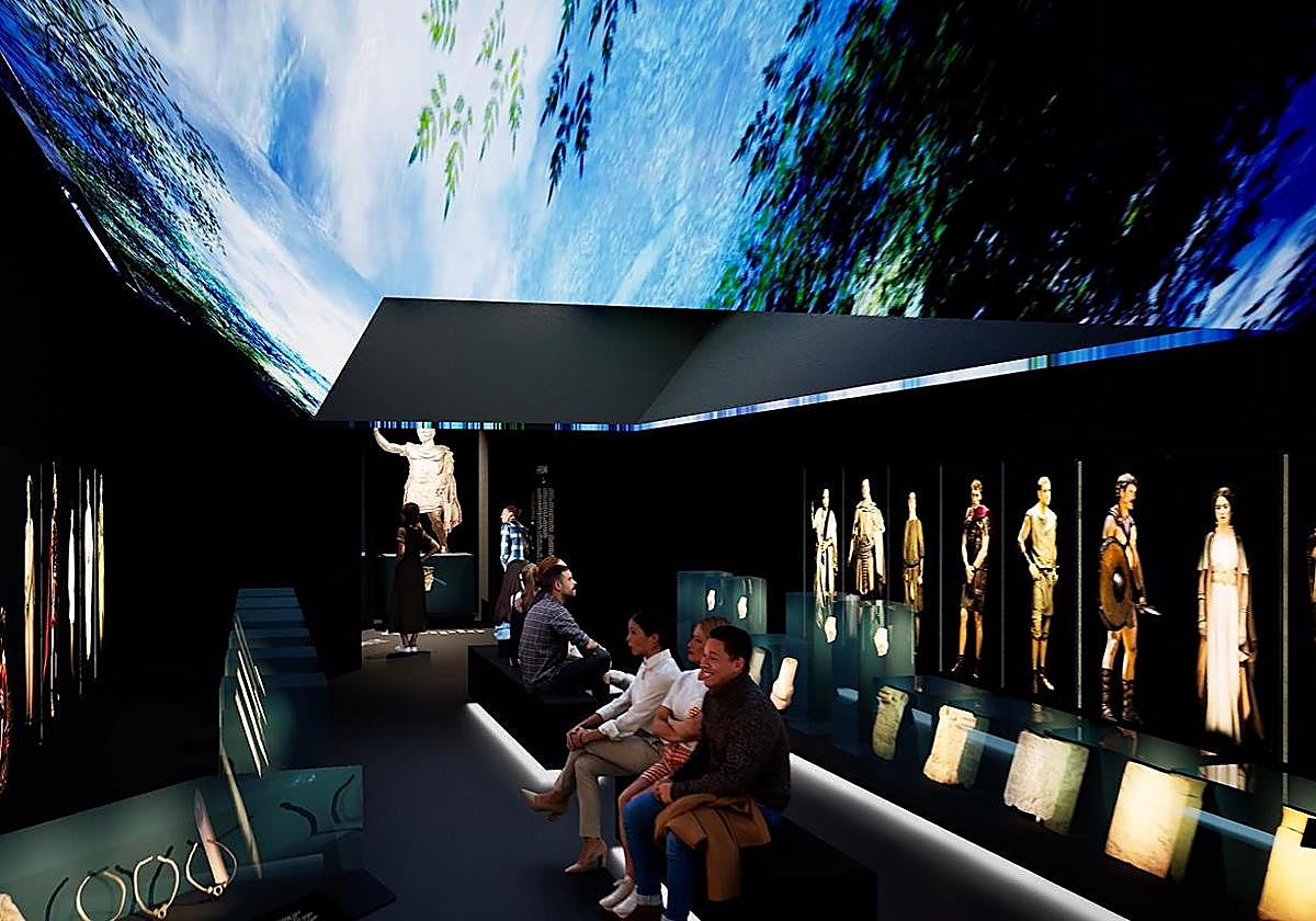 Recreation of one of the rooms in the new Marq exhibition.