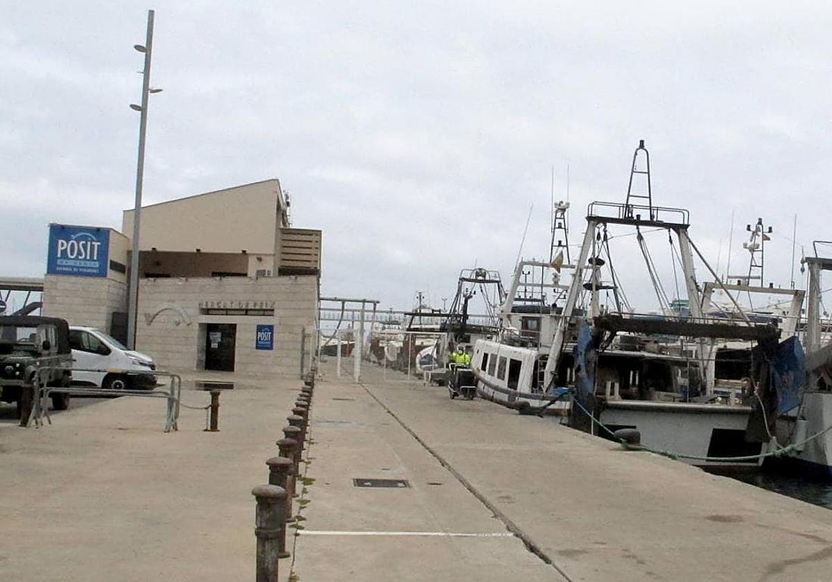 Embarcaciones de pesca amarradas junto al Pòsit de Dénia.