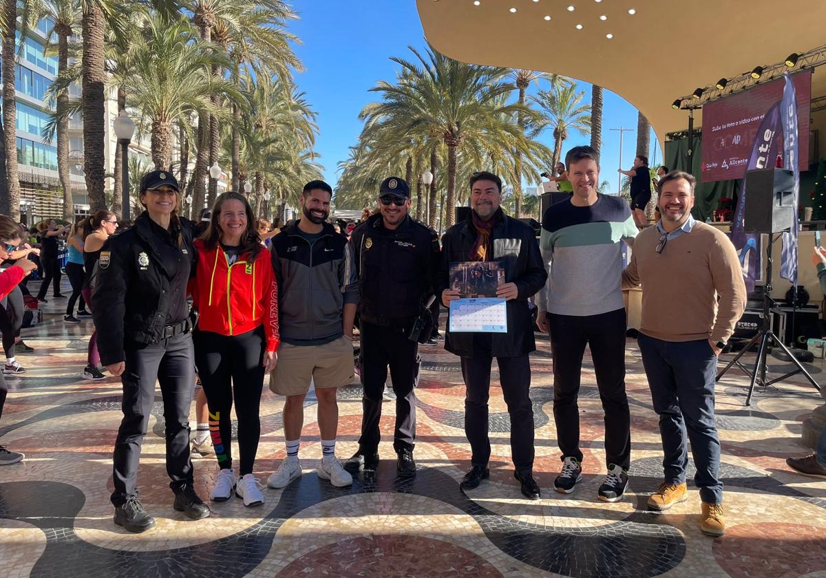 Navidad Fitness, celebrada este domingo en la Explanada de Alicante.