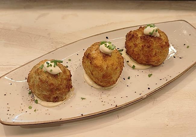 Croquetas de cocido maragato del Astorga en 'El Xé Que Bó' de Alicante.