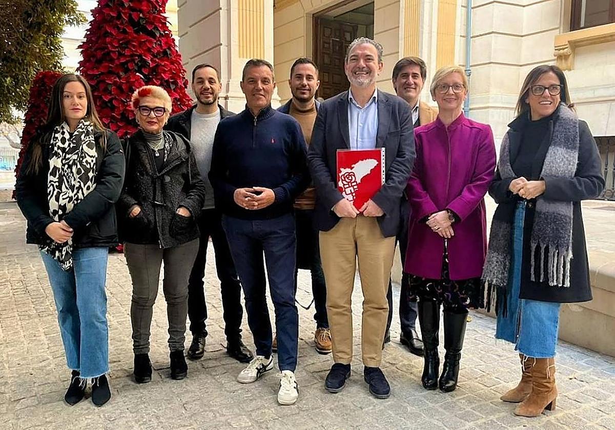 El grupo socialista en la Diputación de Alicante.