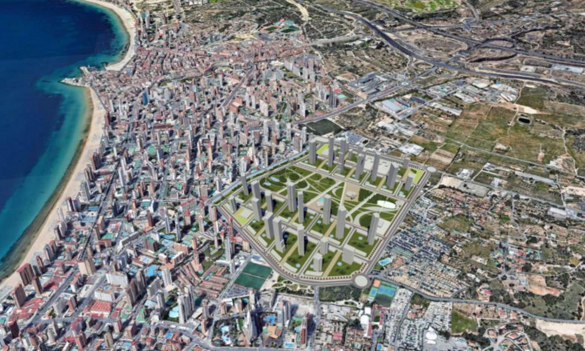 Imagen secundaria 2 - Imágenes del proyecto con recreaciones virtuales de Ensanche Levante.