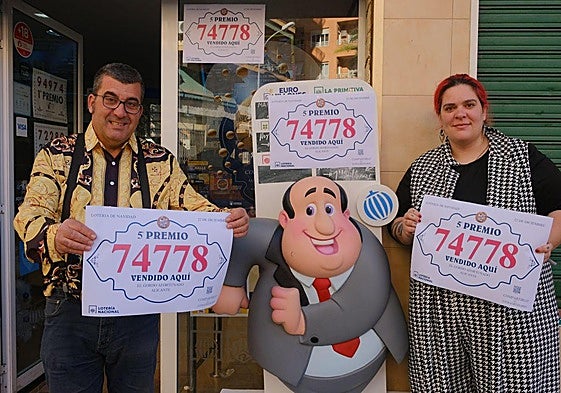 El Gordo Afortunado de Alicante celebra un quinto premio, el 74778.