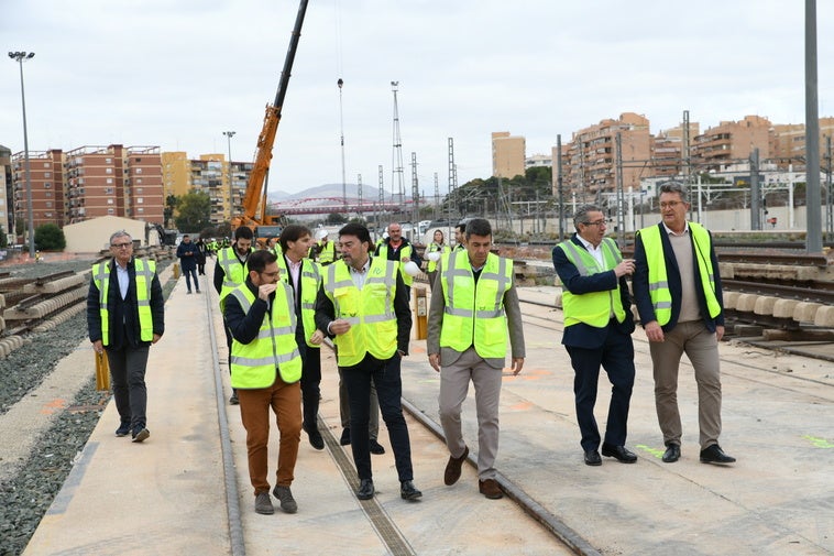 Visita a las obras en el nuevo aparcamiento.