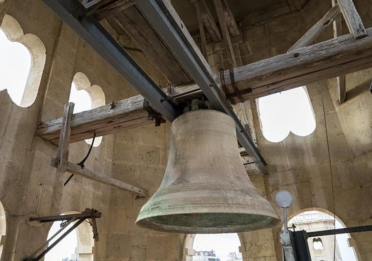 Bell of the Clock Tower at Alicante City Hall.