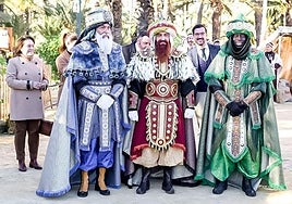 Los Reyes Magos, en el Palmeral de Elche.