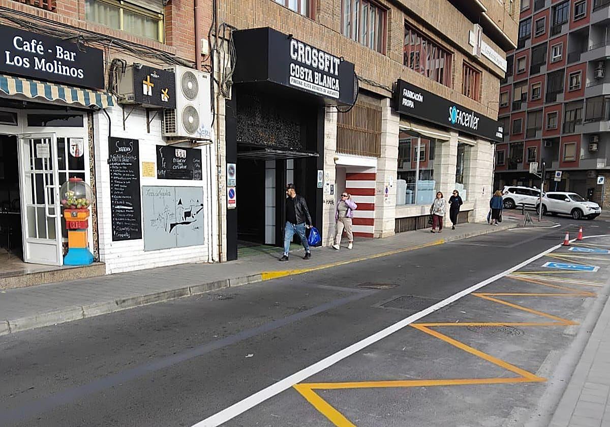 New parking on Bono Guarner Street.