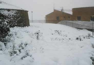 La nieve cuaja y deja estampas siberianas en la provincia de Alicante