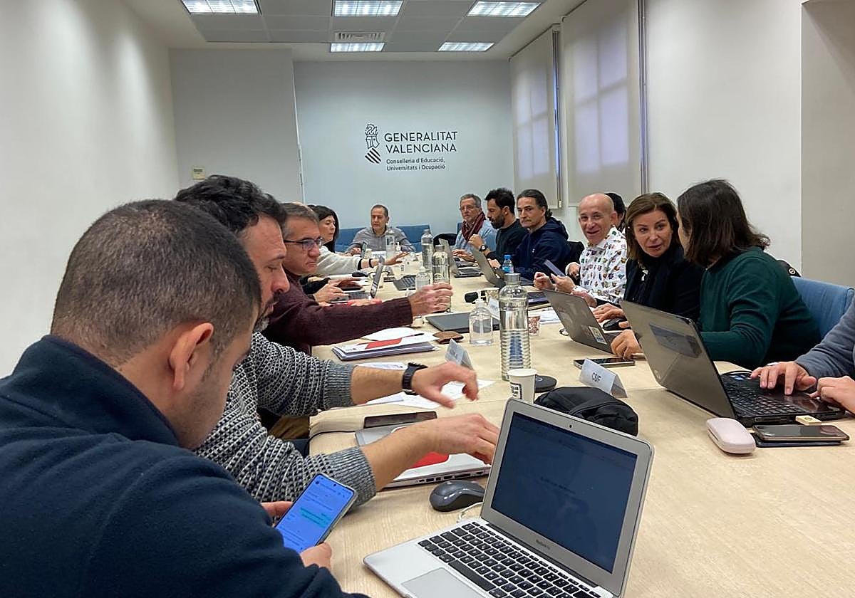 Encuentro de la Mesa Sectorial de Educación.