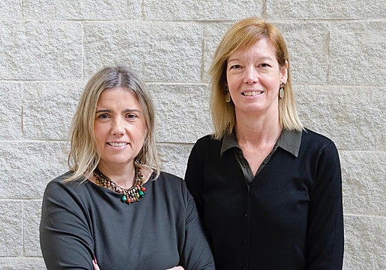 Las profesoras de la UMH Elsa López y Blanca Lumbreras.