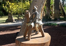 Nueva escultura del Huerto del Cura.