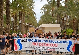 Manifestación de los 'hippies' de la Explanada.
