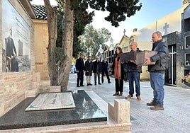 Entierro de los padres y abuelos de Rafael Altamira en El Campello.