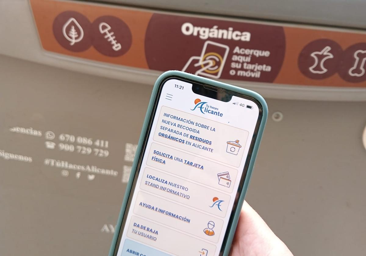 App móvil desarrollada para facilitar el uso del contenedor marrón.