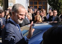 El Rey Felipe VI este lunes en El Campello.
