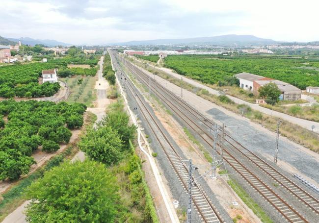 Tramo entre Xàtiva y el Nudo de La Encina.