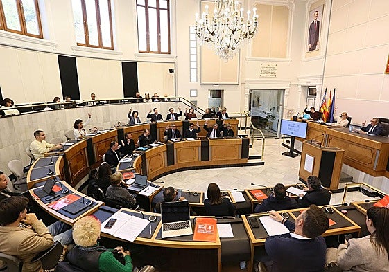 Pleno de la Diputación de Alicante.
