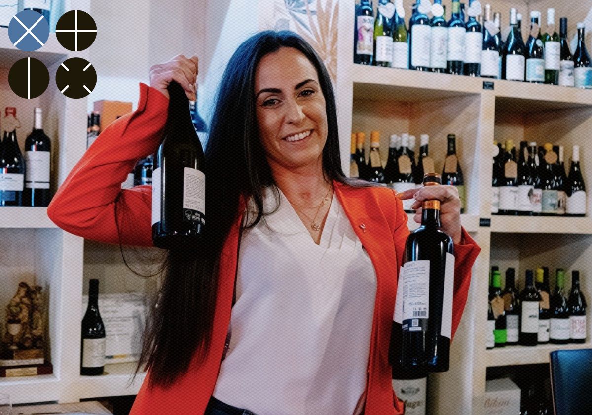 Ángela Rodríguez, mejor sumiller de Alicante, en su Bodega de Ayren.