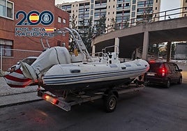 La lancha rápida que destapó la red de inmigración ilegal.