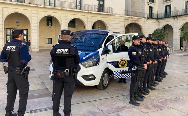Agentes de la policía local de Alicante.