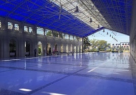 Espacio azul de Casa Mediterráneo.