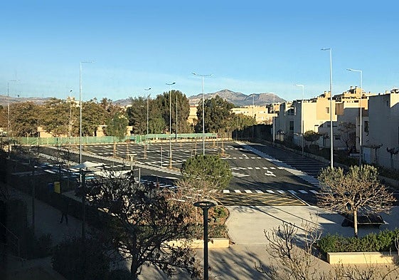 Nuevo parking de la Facultad de Educación.
