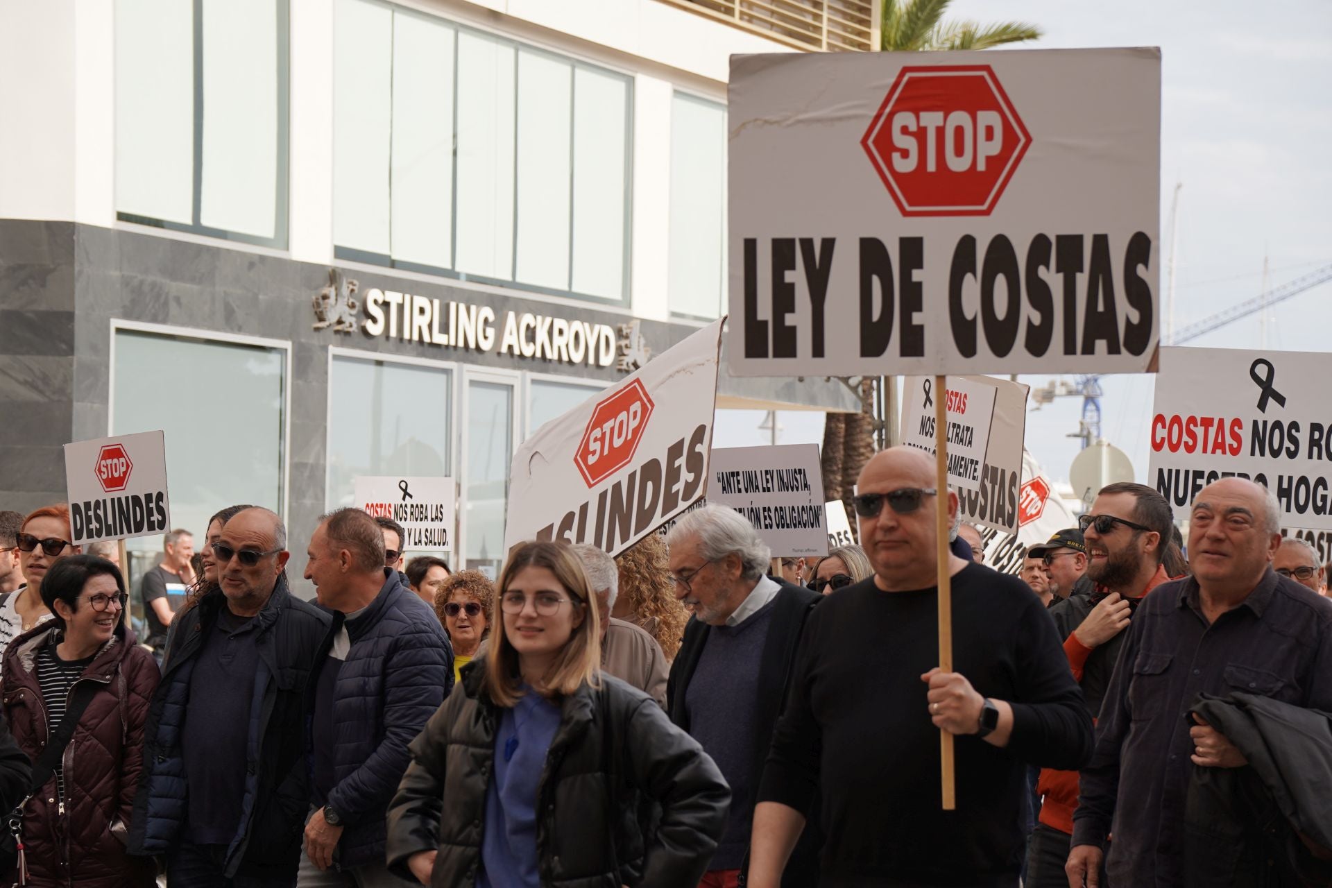 Protestas en Dénia contra los deslindes
