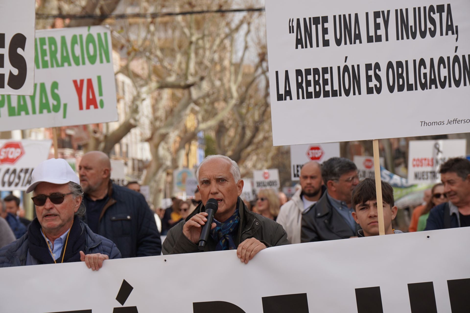 Protestas en Dénia contra los deslindes