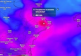 Se avecina DANA en la provincia de Alicante este fin de semana.