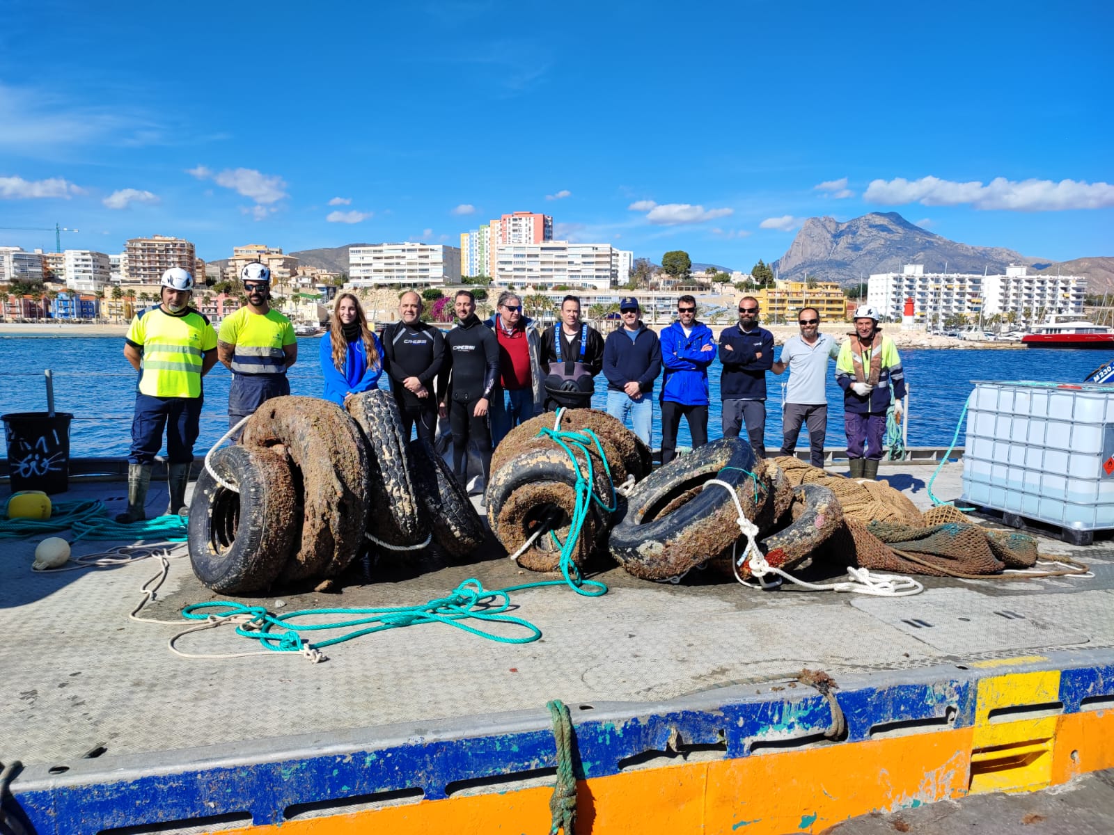 Team responsible for debris removal work.