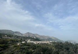Vistas a La Vall de Laguar y Benimaurell.