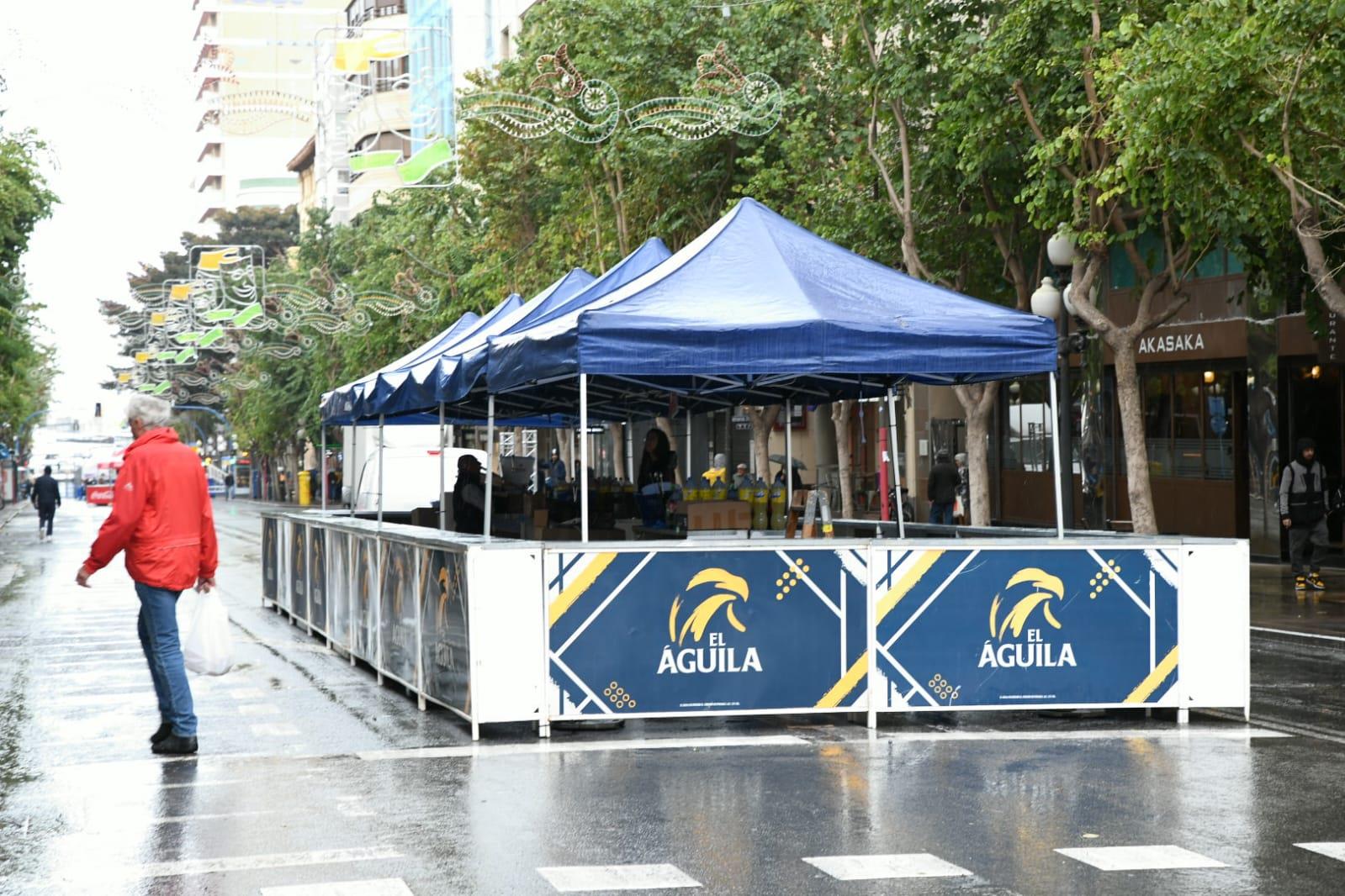 Barras con carpas para el Sábado Ramblero.