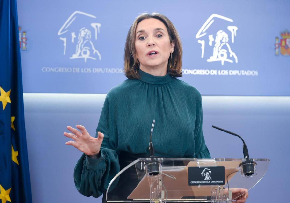 The Secretary General of the PP, Cuca Gamarra.