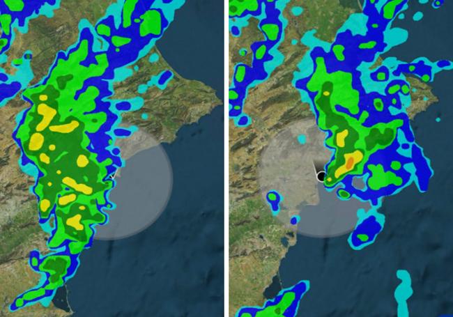 La tormenta barre la provincia de Alicante.