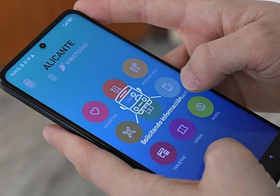 Nueva app del autobús urbano de Alicante, que se lanzará el lunes.