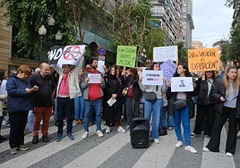 Manifestación del sector en Alicante.