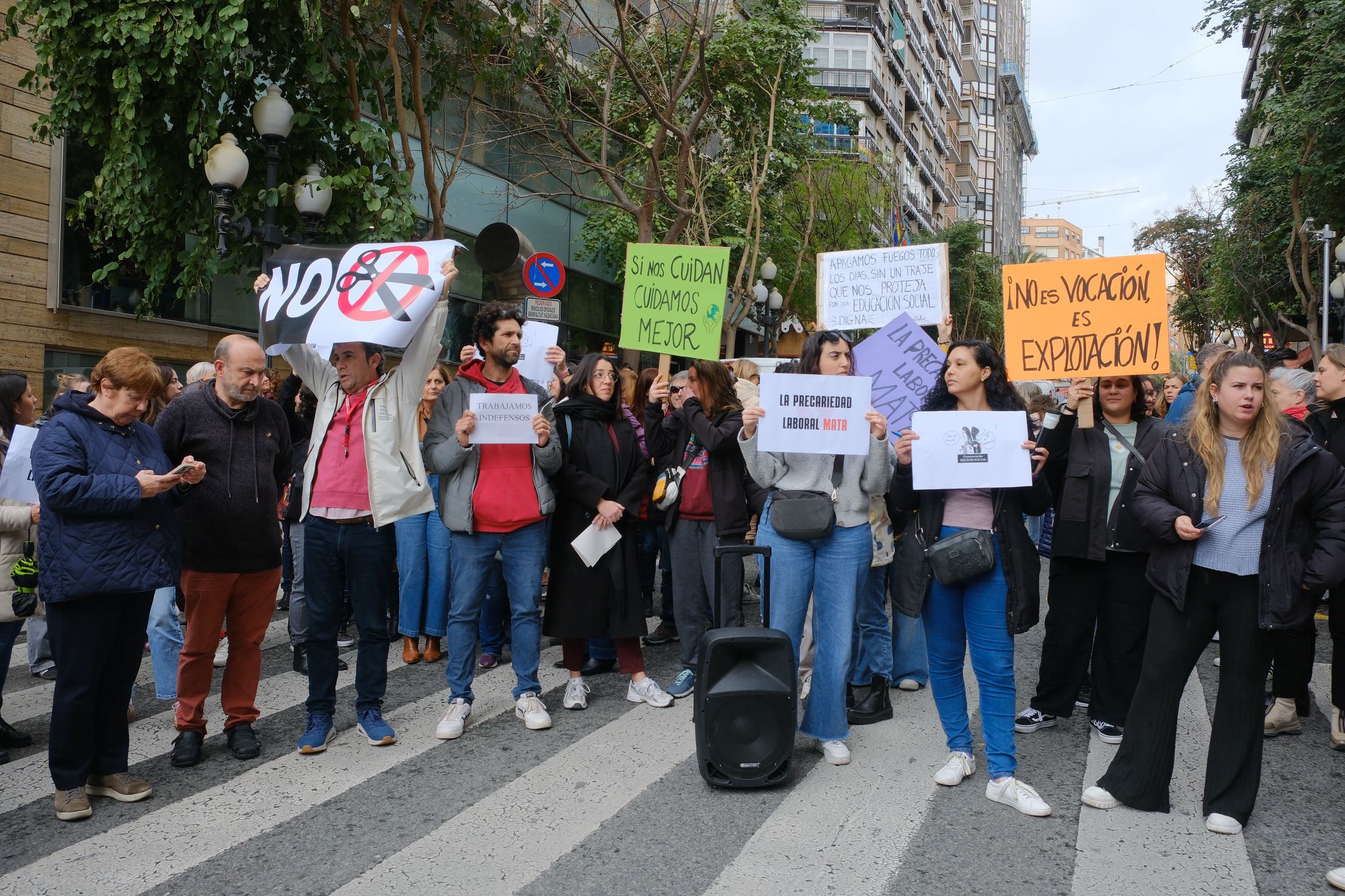 Manifestación del sector en Alicante.