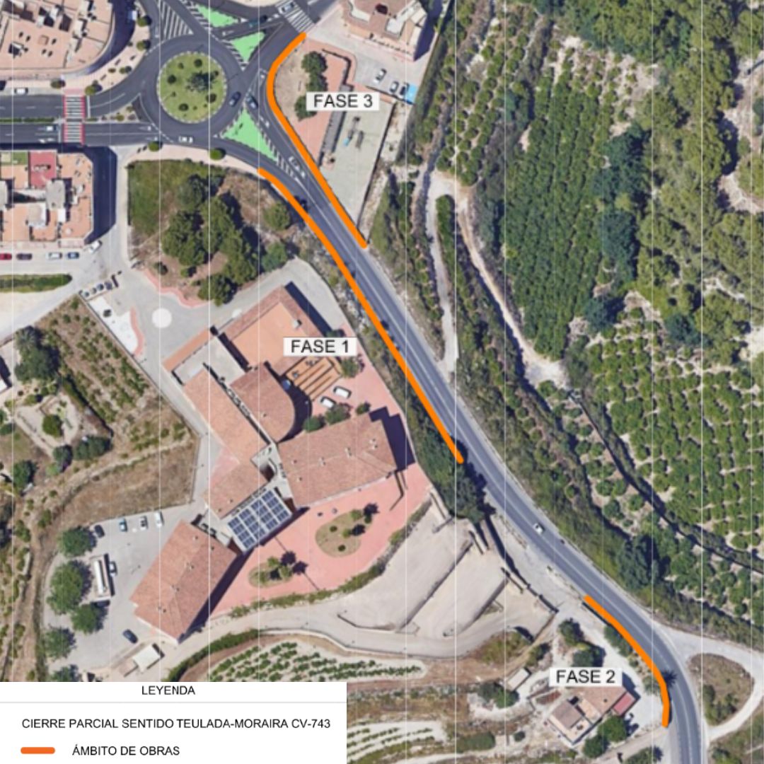 Expansion Works for the CV-743 Road in Teulada-Moraira