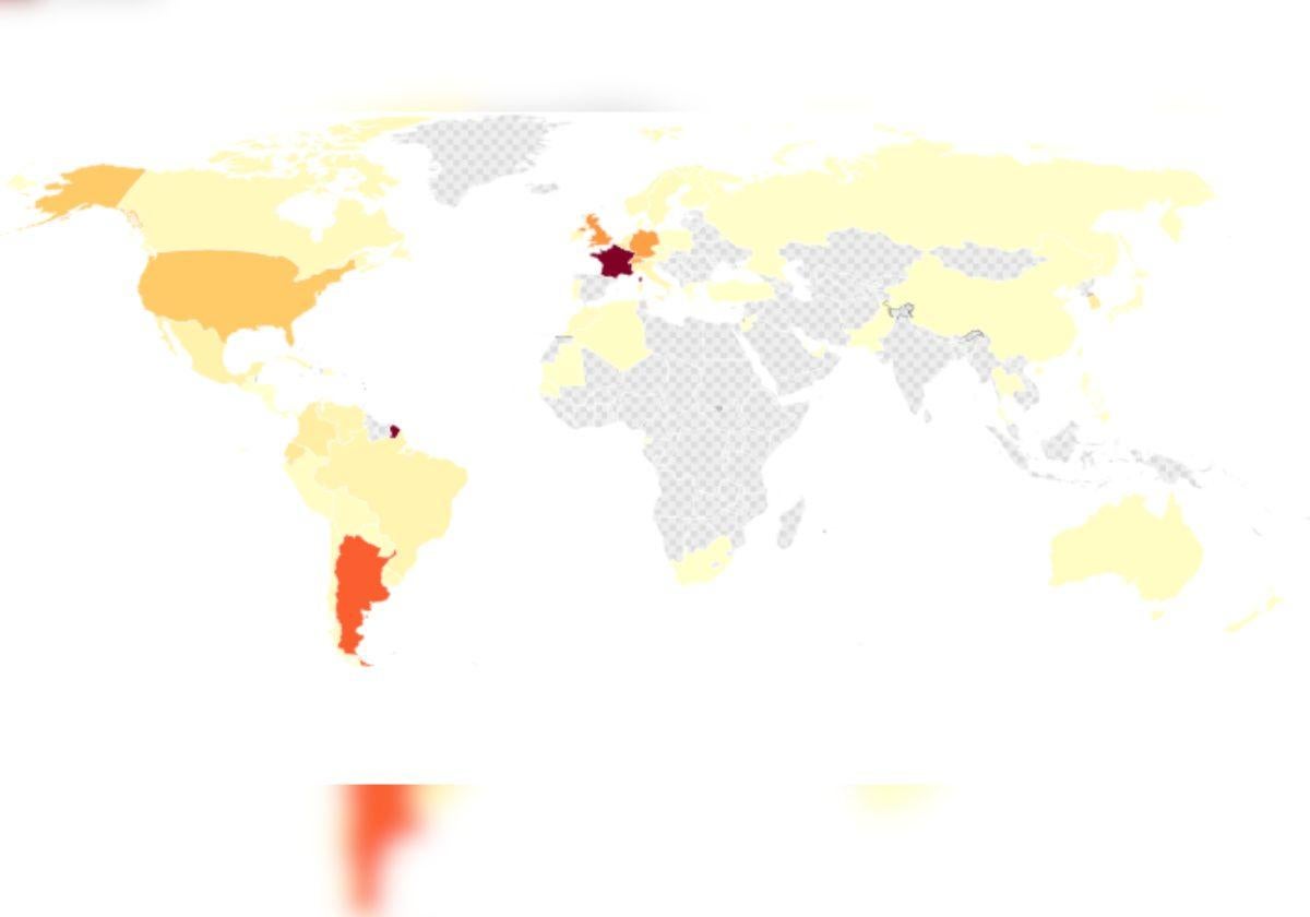 Reparto de los alicantinos residentes en el extrajero.