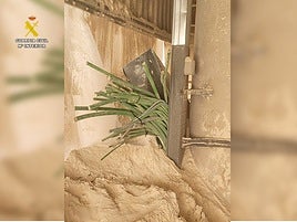 Cable robado en la explotación minera.