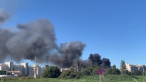 Imágenes del incendio.