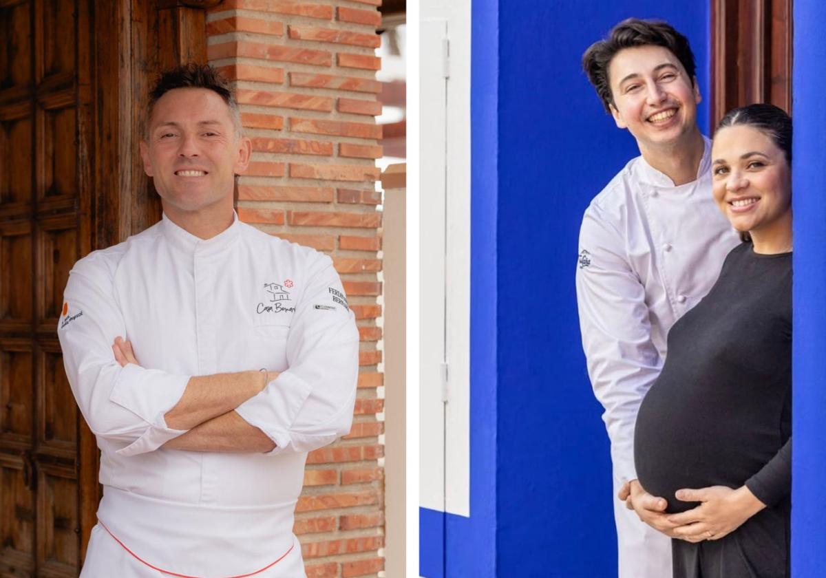 Ferdinando Bernardi (Casa Bernardi de Benissa) y Ausiàs Signes y Felicia Guerra (Ausiàs Restaurant de Pedreguer).