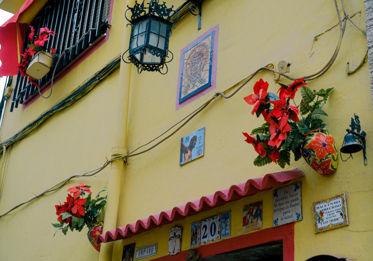 Imagen principal - Details of the most patriotic house in Spain.