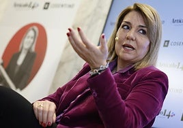 Susana Camarero, durante su conferencia en Madrid.